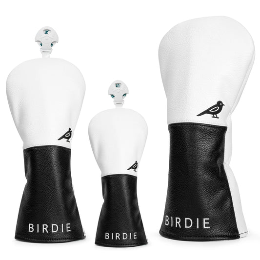 Black and White Birdie Wood Covers